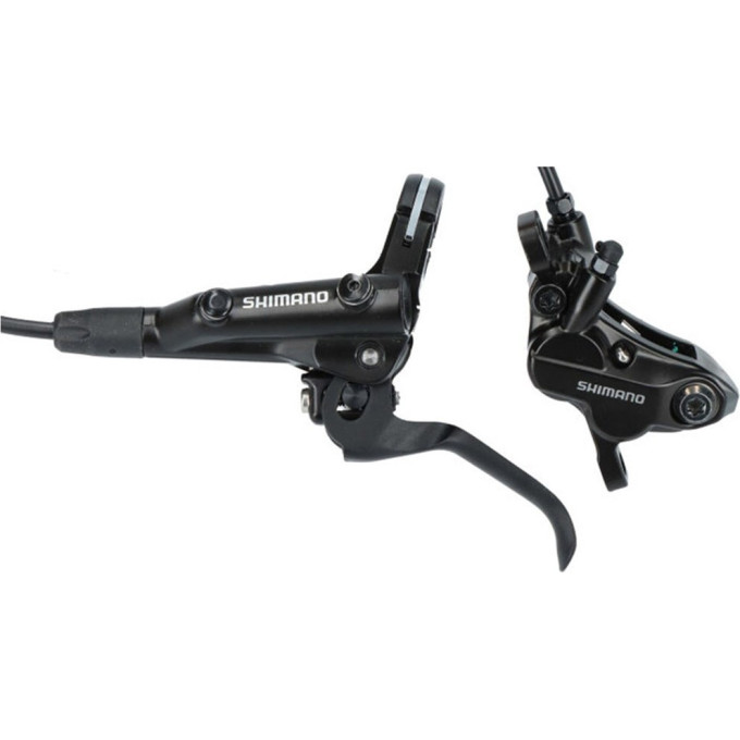 Тормоз дисковый SHIMANO MT MT501, BL(левый)/BR-MT520(передний), полимерные колодки, 1000мм, черный EMT501EKLFPRA100